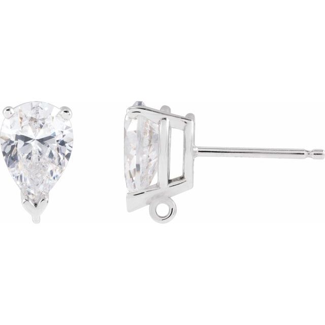 14K 1/3 CT Lab-Grown Diamond Earring Top