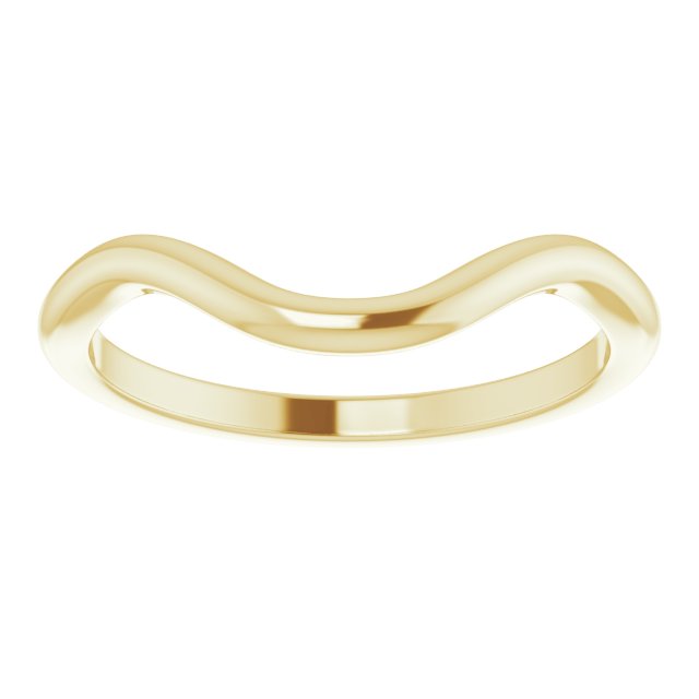 14K Round Matching Band