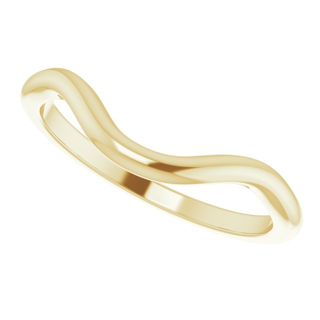 14K Round Matching Band