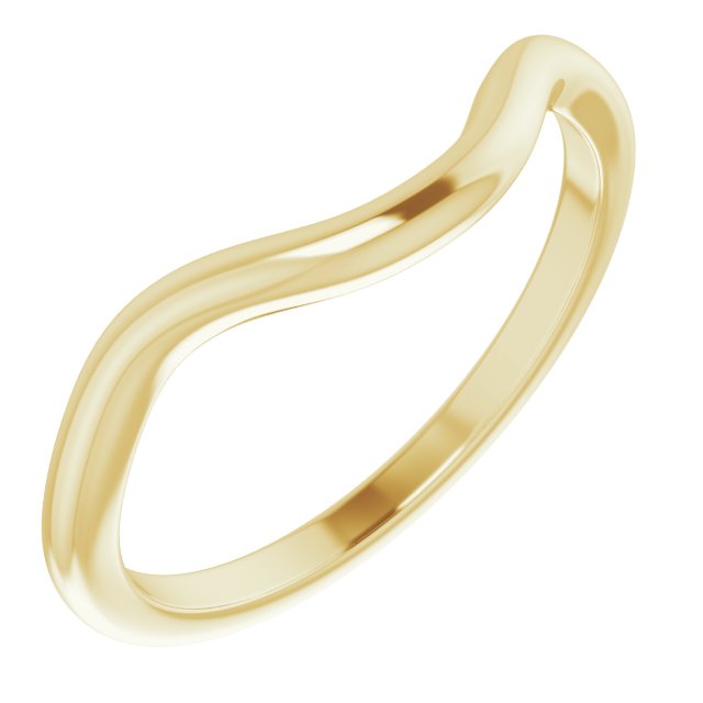 14K Round Matching Band