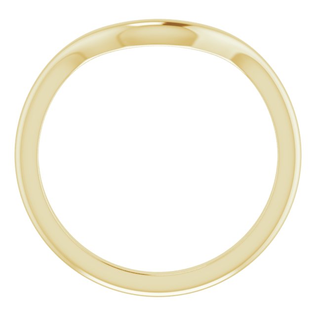 14K Round Matching Band