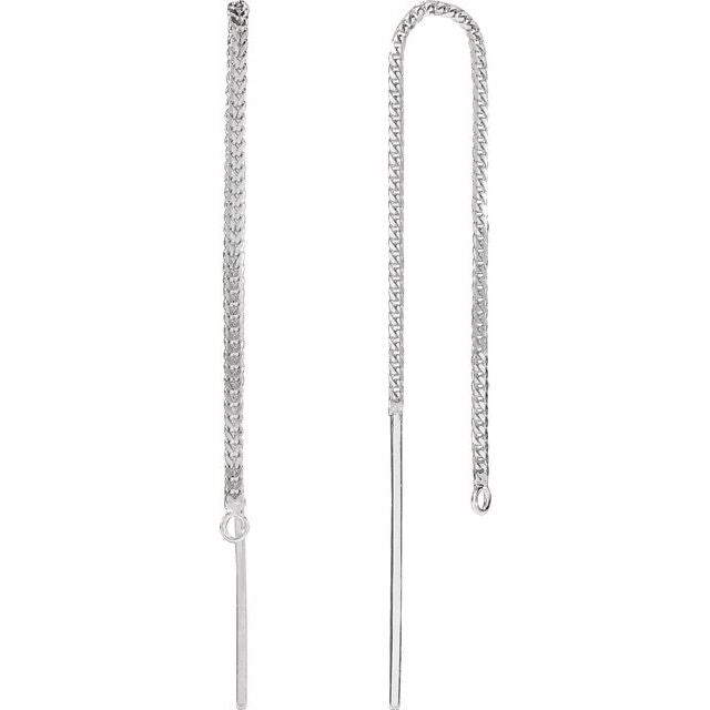 14K Franco Chain Ear Threader