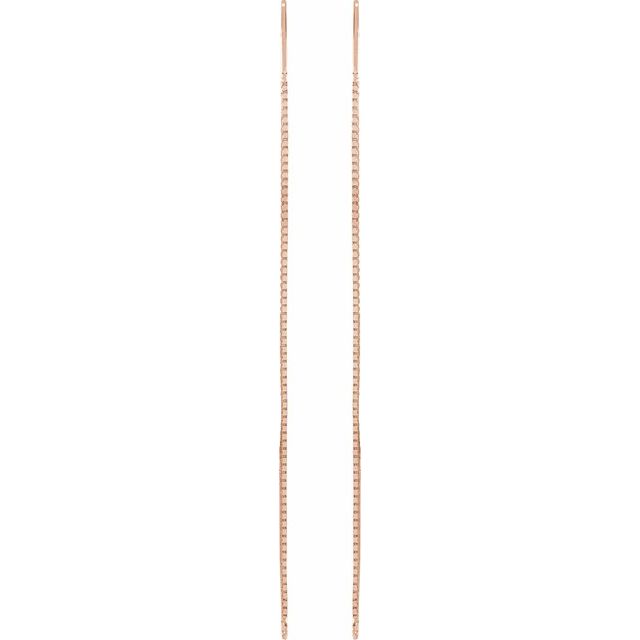 14K Box Chain Ear Threader