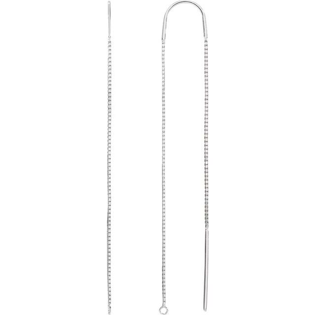14K Box Chain Ear Threader
