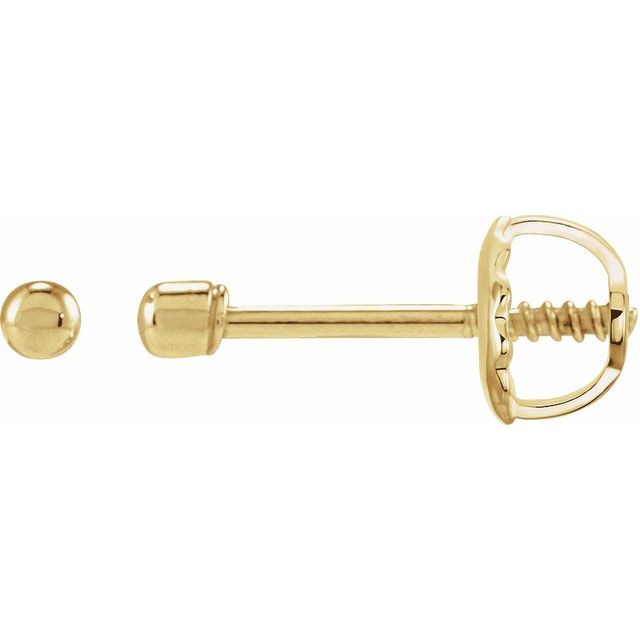 14K Youth Bead Earrings