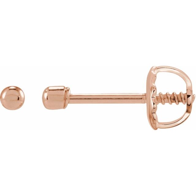 14K Youth Bead Earrings