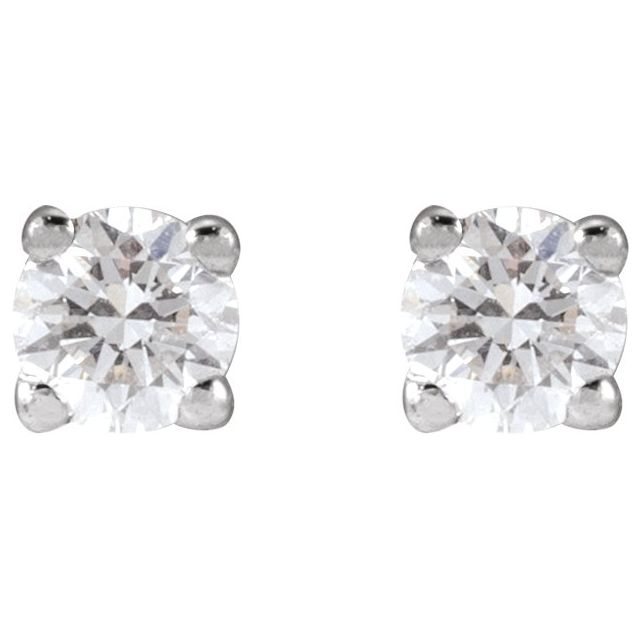 14K 1/6 CTW Lab-Grown Diamond Earrings