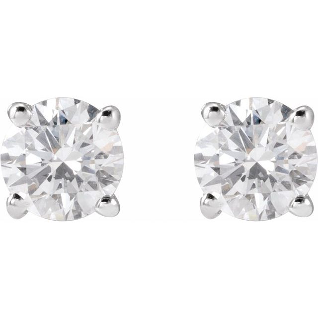 14K 3/4 CTW Lab-Grown Diamond Stud Earrings