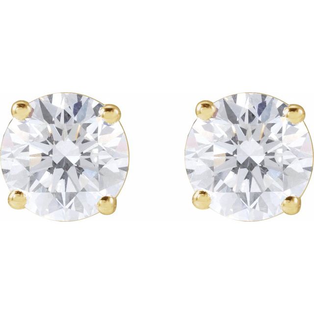 14K 1 1/2 CTW Lab-Grown Diamond Stud Earrings