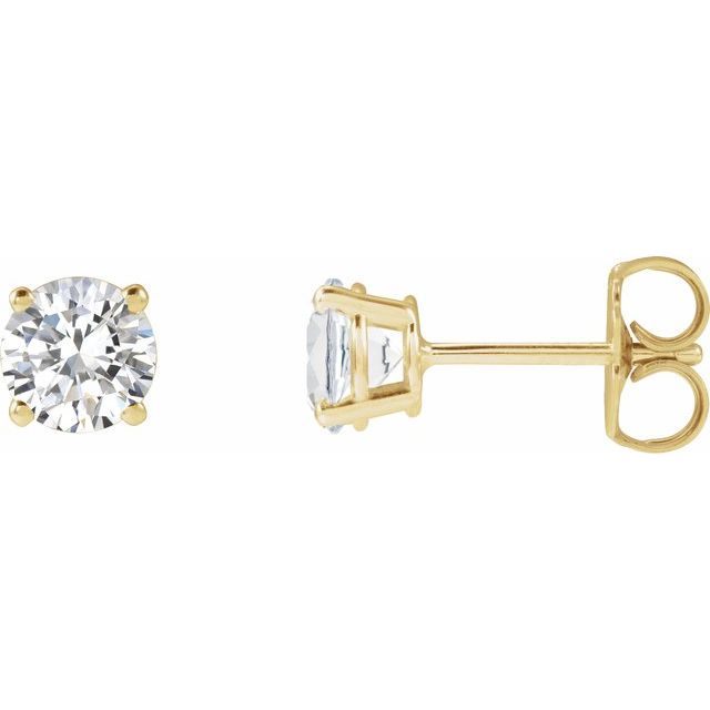 14K 1 CTW Lab-Grown Diamond Stud Earrings