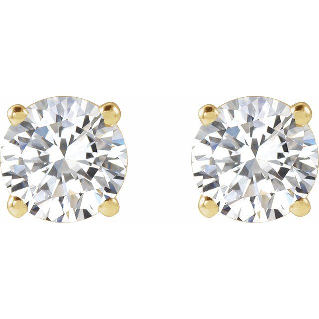 14K 1 CTW Lab-Grown Diamond Stud Earrings