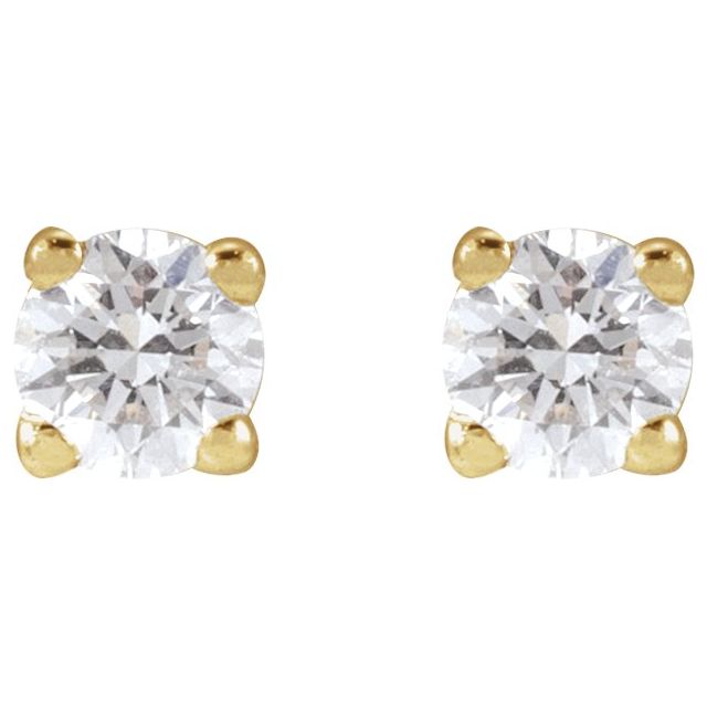 14K 1/6 CTW Lab-Grown Diamond Earrings