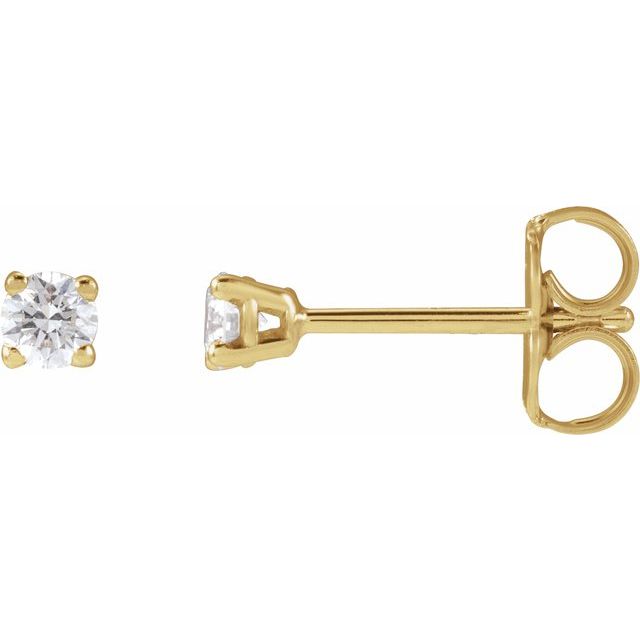 14K 1/6 CTW Lab-Grown Diamond Earrings