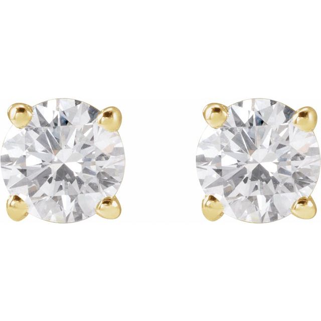 14K 3/4 CTW Lab-Grown Diamond Stud Earrings