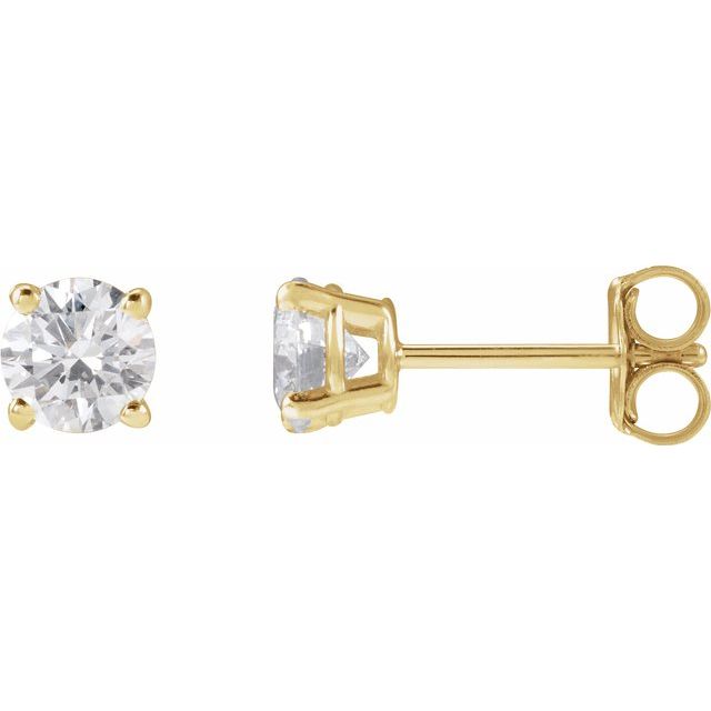 14K 3/4 CTW Lab-Grown Diamond Stud Earrings