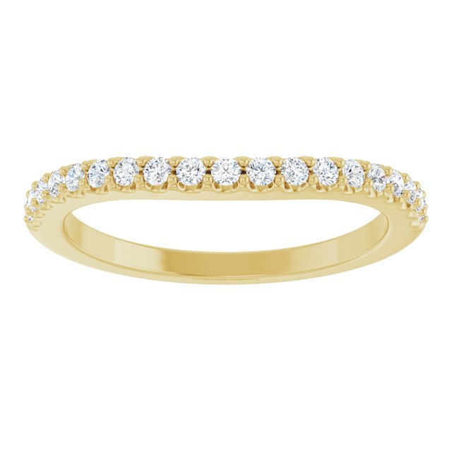 14K Yellow 1/3 CTW Natural Diamond Matching Band