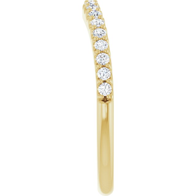 14K Yellow 1/3 CTW Natural Diamond Matching Band