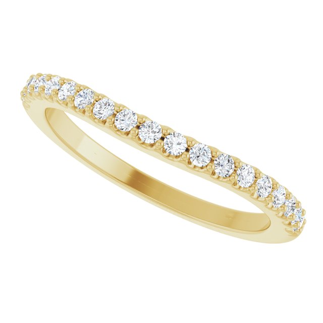 14K Yellow 1/3 CTW Natural Diamond Matching Band