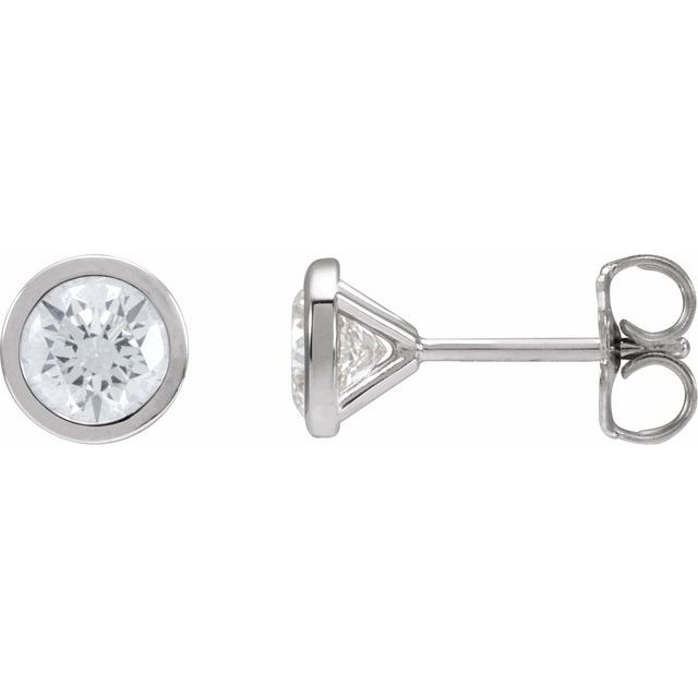 14K 1 CTW Lab-Grown Diamond Cocktail-Style Earrings