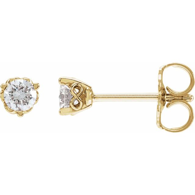 Round 1/5 CTW Lab-Grown Diamond Infinity-Inspired Earrings