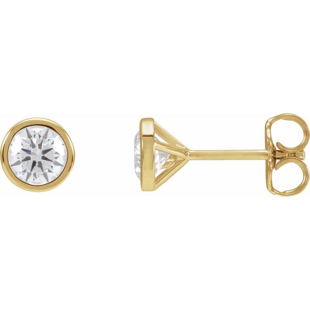 14K 3/4 CTW Lab-Grown Diamond Cocktail-Style Earrings