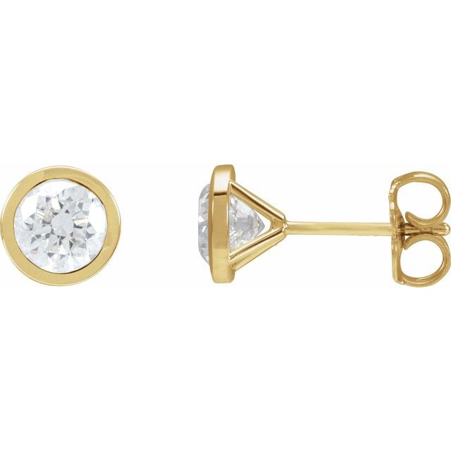 14K 1 1/2 CTW Lab-Grown Diamond Cocktail-Style Earrings