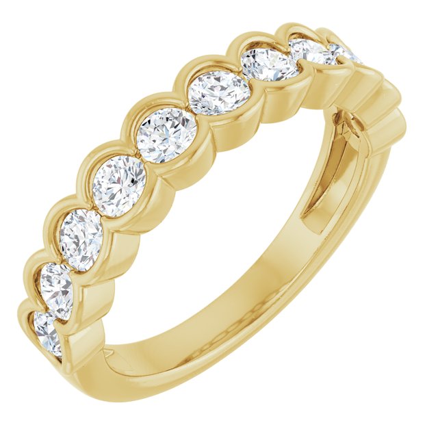 14K Yellow 1 CTW Lab-Grown Diamond Band