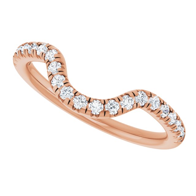 14K Rose 1/3 CTW Lab-Grown Diamond Band