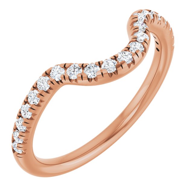 14K Rose 1/3 CTW Lab-Grown Diamond Band