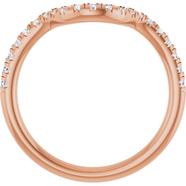 14K Rose 1/3 CTW Lab-Grown Diamond Band