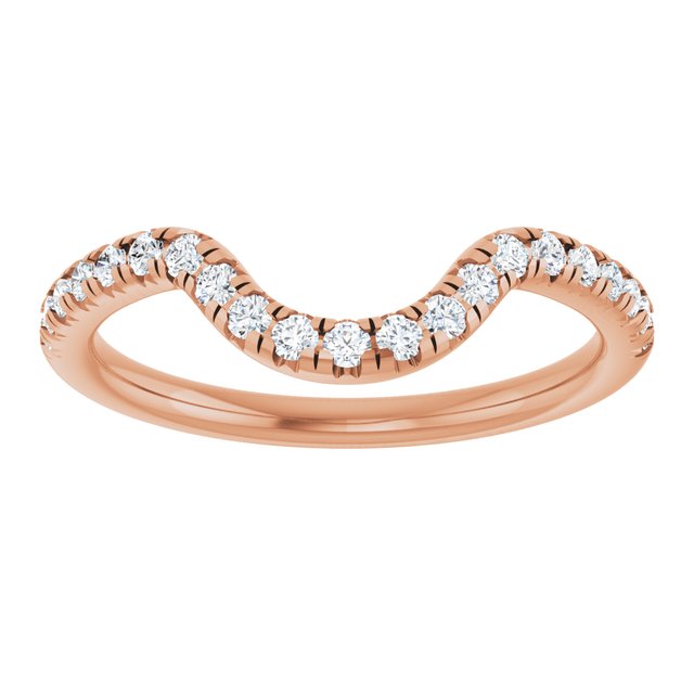 14K Rose 1/3 CTW Lab-Grown Diamond Band