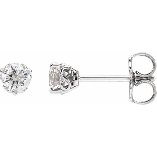 Round 1/3 CTW Lab-Grown Diamond Infinity-Inspired Earrings