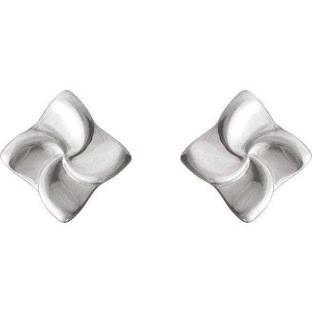 14K Swirl Earrings