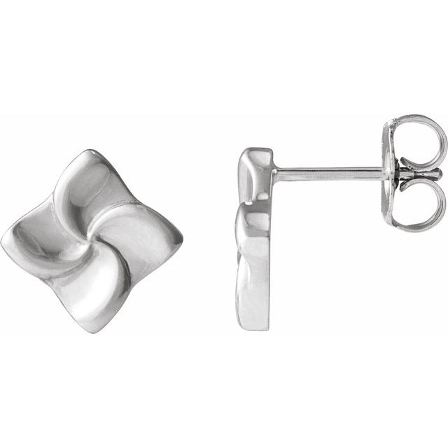14K Swirl Earrings