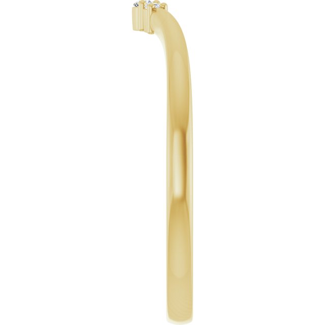 14K Yellow .03 CTW Natural Diamond Matching Band