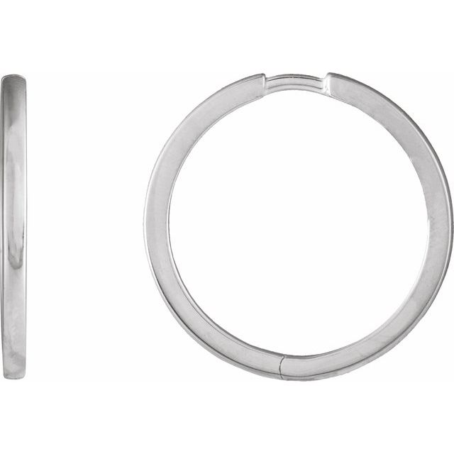 Sterling Silver Huggie Hoop Earring