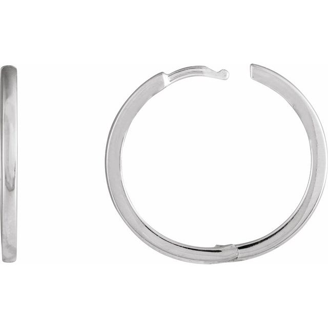 Sterling Silver Huggie Hoop Earring