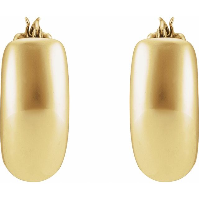 14K Electroform Hoop Earrings