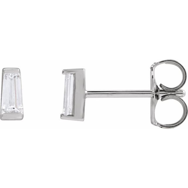 14K 1/5 CTW Natural Diamond Channel-Set Earrings