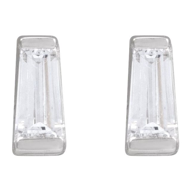 14K 1/5 CTW Natural Diamond Channel-Set Earrings