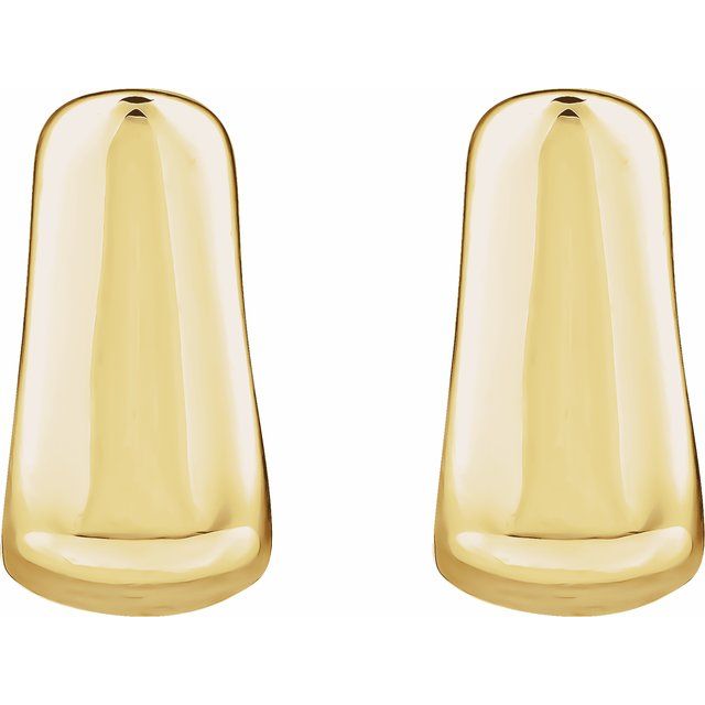 14K Electroform Square Hoop Earrings
