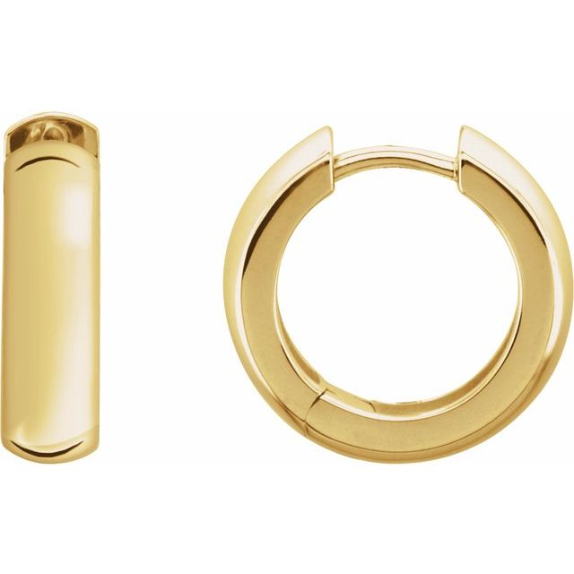 14K Hinged Hoop Single Earring