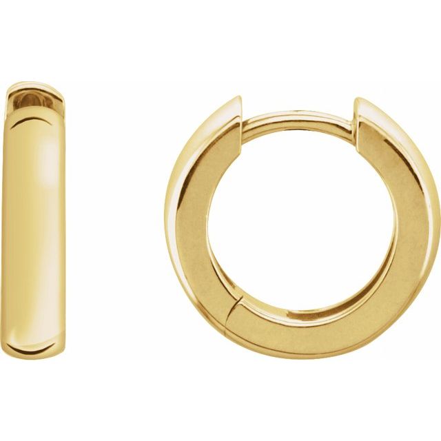 14K Hinged Hoop Single Earring
