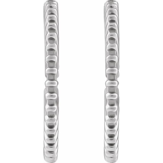 Sterling Silver Starburst Hoop Earrings