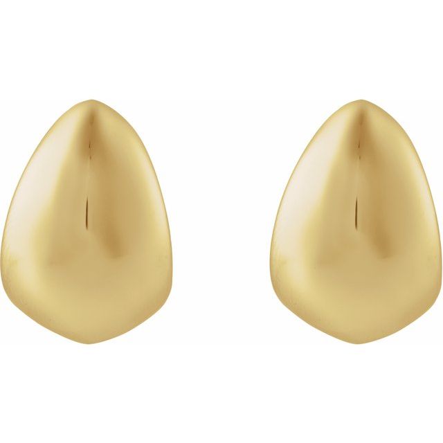 14K Electroform Teardrop Earrings