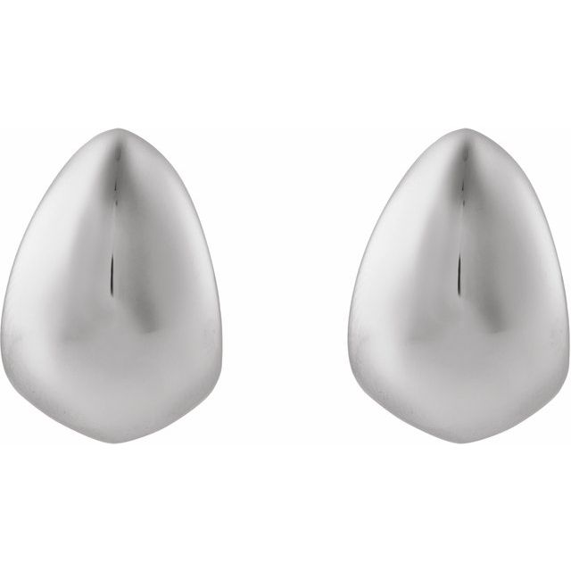 Sterling Silver Electroform Teardrop Earrings
