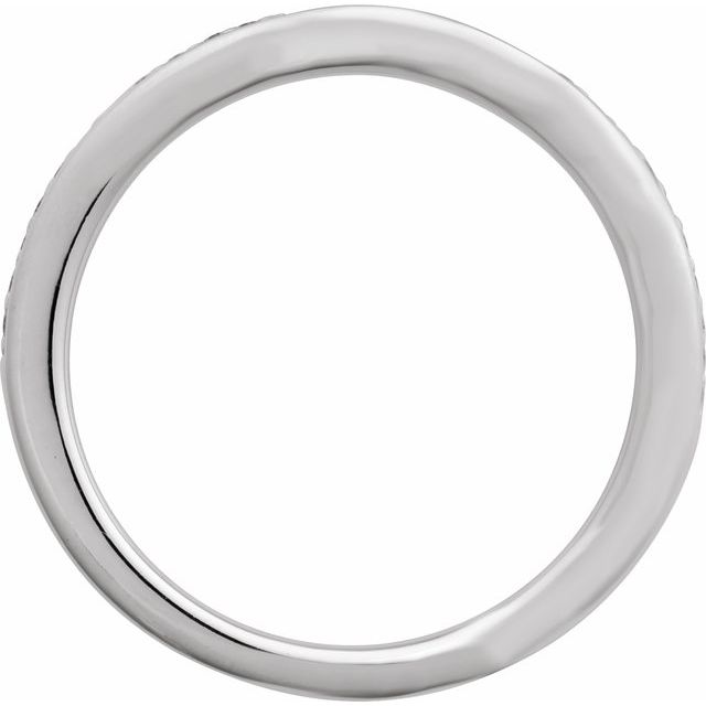 14K White 1/6 CTW Natural Diamond Band