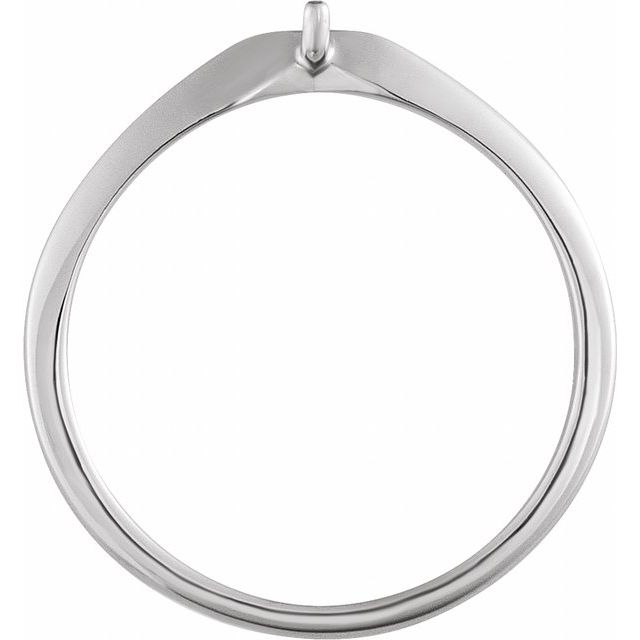 14K White Band