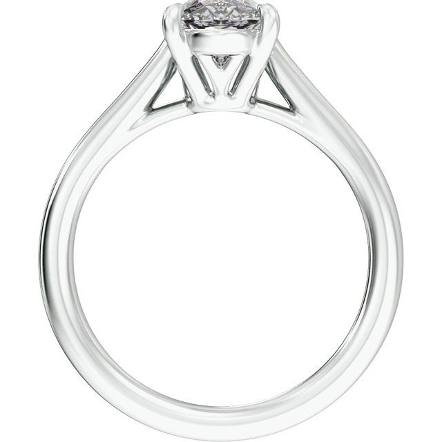 12.1 x 6.05 mm Oval 2 CTW Lab-Grown Diamond Engagement Ring