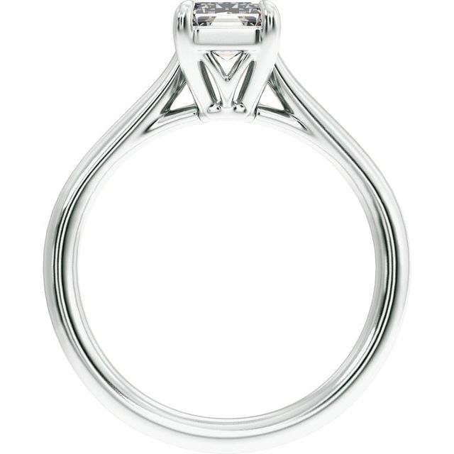10.5 x 5.2 mm Emerald 2 CTW Lab-Grown Diamond Engagement Ring